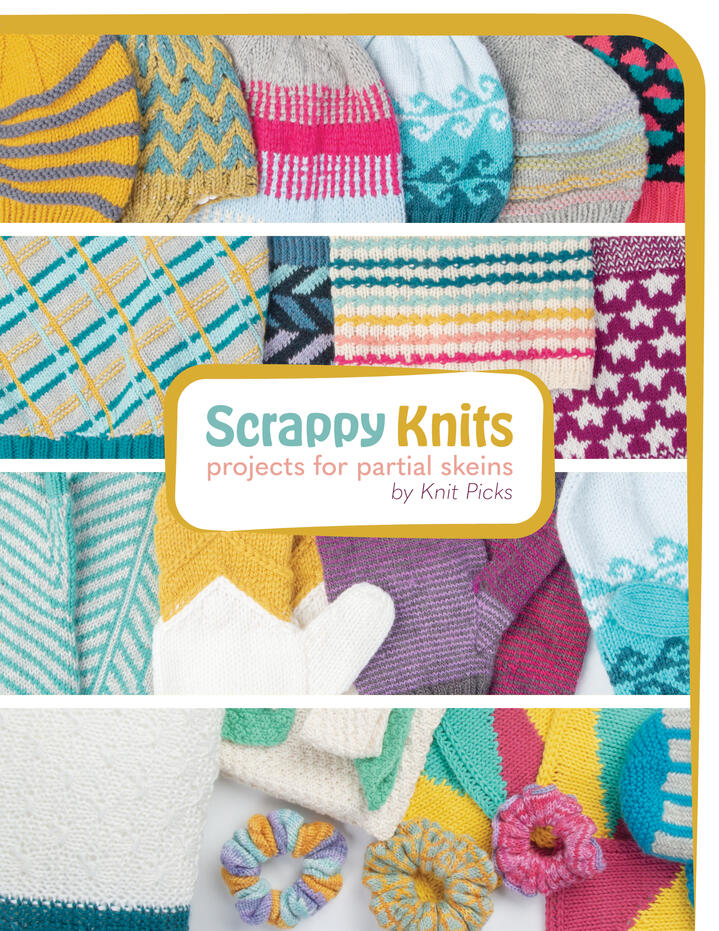 book cover: Scrappy Knits