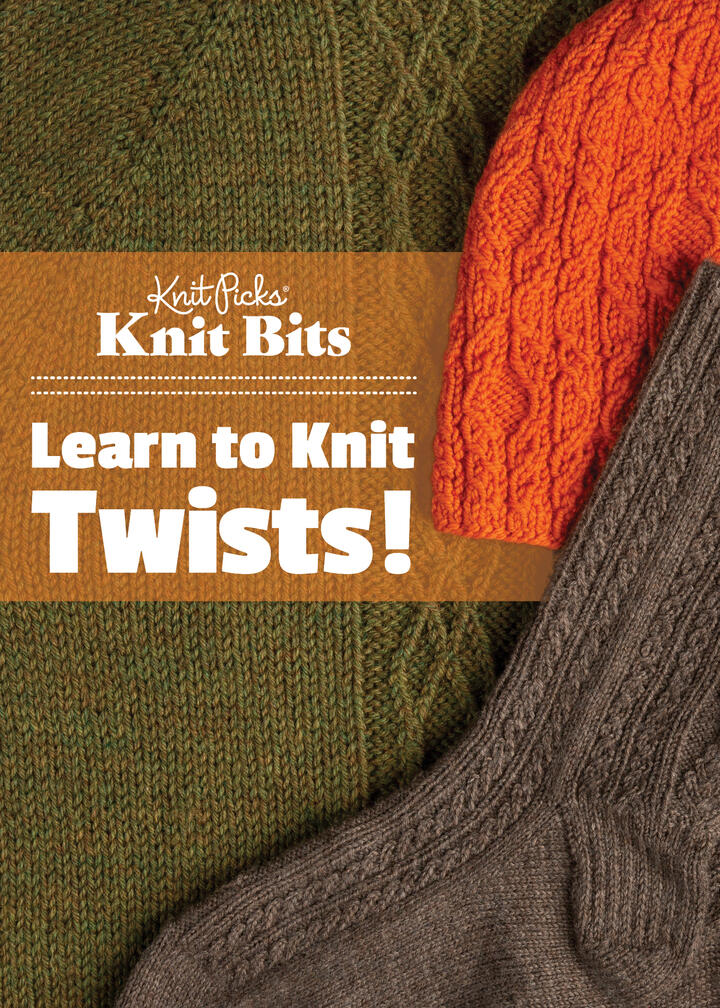 book cover: Knit Bits Learn to Knit Twists!