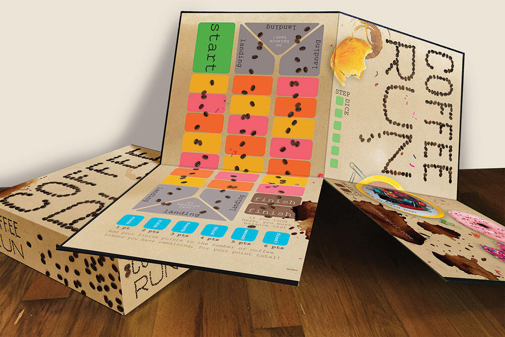 whole board open on top of game box